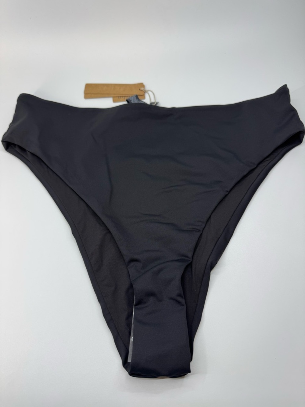 Skims Recycled Swim Mid Waist Bottom Onyx XL NWT